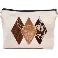 ราคา IWXYI Western Gifts Makeup Bag - กระเป๋าเครื่องสําอางทรงเรขาคณิตตะวันตก, ของขวัญ Cowgirl, ของขวัญตะวันตกสําหรับผู้หญิง, Western Stuff (51561010229)