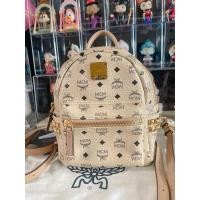 ราคา เป้ MCM mini backpack สีเบจ ของแท้ มือ 2 (24782591010)