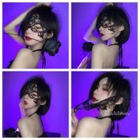 ราคา คอสเพลย์ หน้ากากลูกไม้สีดำแฟนซี, หน้ากากปิดตาลูกไม้สีดำ, งานแสดงสินค้า, หน้ากากปาร์ตี้ส่งไวจากไทย1-2วัน (24517286818)