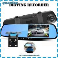 ราคา QUANTZY Dash Camera, HD Recording Dual Lens Car DVR, Wide Angle Night Vision 1080P Car Dashcam การตรวจสอบยานพาหนะ (57059355713)