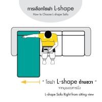 ราคา Furinbox โซฟาผ้า L-shape ด้านขวา รุ่นดามัสโก้ - สีเทา (51861121227)