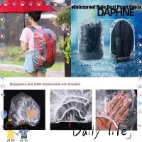 ราคา DAPHNE กระเป๋าเป้สะพายหลังกันฝน, อุปกรณ์สําหรับเดินทางแบบใช้แล้วทิ้ง ผ้าคลุมกันฝนแบบเป้, ผ้าคลุมกันฝนพลาสติกคุณภาพสูงกันฝุ่นกันฝน (53710881520)