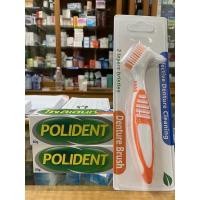 ราคา แพคคู่!แท้100%โพลิเดนท์ polident กาวติดฟันปลอม ขนาด60gจำนวน2หลอด แถมฟรี แปรงล้างฟันปลอม (3393964463)