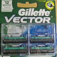 ราคา Gillette ยิลเลตต์ เวคเตอร์ Vector ใบมีดโกน 4 ชิ้น (43719059589)
