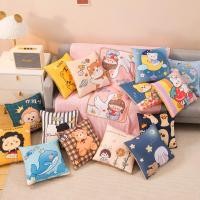 ราคา ผ้าห่ม หมอน 2-in-1 หมอนผ้าห่ม ผ้าห่มพกพา ผ้านุ่มนิ่มสบาย ลายน่ารักสะดวกต่อการพกพา คุณภาพดี ส่งไว (41676408595)