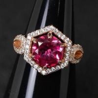 ราคา แหวน พิงค์โทพาส Pink Topaz พลอยแท้ เจียรไนทรงกลม ขนาด 9 มม.ตัวเรือนเงิน 925 ชุบพิงค์โกลด์ ขนาด 56 (9358684951)