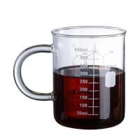 ราคา 2022 New Caffeine Beaker Mug Graduated Beaker Mug with Handle Borosilicate Glass Cup (26363994411)