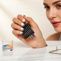 ราคา 1 ชิ้น ปากกาเพ้นท์เล็บ 2 หัว, เรซินฟลูออโรคาร์บอน, สีติดทนนาน, กันสีซีดและรอยขีดข่วน, เหมาะสําหรับใช้ประจําวัน/ร้านทําเล็บ (28394943529)