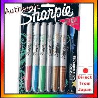 ราคา Sharpie Metallic Oil-Based Markers Fine Point Assorted Colors, Set of 6 (2029678) - 1 (42078010393)