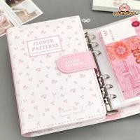 ราคา UUMIR Budget Binder, ดอกไม้แมวสุนัข A6 ขนาดเงิน Binder, หนัง PU หน้าด้านในซอง Organizer ใช้ในบ้าน (44955878265)