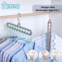 ราคา GANTUNGAN TEREA ไม้แขวนเสื้อ 9 in 1 / ไม้แขวนเสื้อวิเศษ 9 หลุม / ไม้แขวนเสื้อ / ไม้แขวนมหัศจรรย์ 9 หลุม (51456187737)