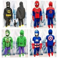 ราคา ชุดแฟนซีเด็กผู้ชาย คอสเพลย์เด็กชาย Fancy Super Hero สไปเดอร์แมน แบทแมน มีไฟกระพริบ เด็ก 2 - 12 ปี (20967551404)
