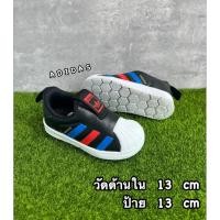 ราคา รองเท้าเด็กมือสองสภาพดี มือ 2 สลิปออนนิ่ม กระชับเท้า สีดำ พื้นนุ่ม เบา Adidas 360i 13 cm (28167383968)