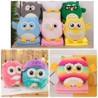 ราคา ตุ๊กตาผ้าห่มนกฮูก ตุ๊กตานกฮูก ตุ๊กตานก พร้อมส่ง (5214170634)