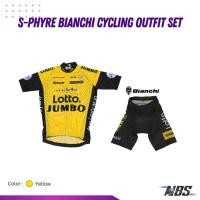 ราคา ชุดเซ็ทเสื้อ+กางเกง ชุดปั่นจักรยาน S-Phyre Bianchi Cycling Outfit Set (22746538151)