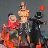 ราคา โมเดลวันพีช model one piece figure โมเดล วันพีช ฟิกเกอร์วันพีช luffy ace Sabo 3 พี่น้อง ลูฟี่ เอส ซาโบ้ (5433952548)