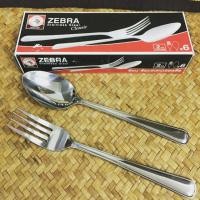 ราคา ช้อนส้อม สแตนเลส 6 คู่ Classic หนา 2.0 มม.ตราหัวม้าลาย (2683718143)