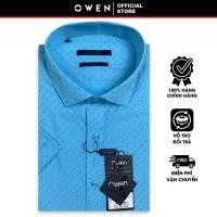 ราคา OWEN - Owen เสื้อเชิ้ตแขนสั้น Turquoise ลาย Regular Fit Hybrid Form (43978708520)