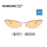 ราคา KOMONO Kai Amber Tide แว่นตากันแดด ทรงแคทอาย สีส้มอ่อน กันรังสี UV400 วัสดุคุณภาพ (45856821740)
