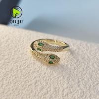 ราคา ชิวจู แหวนรูปงูวินเทจ,แหวนเพทายรูปงูทองแดง,ชุดรูปงูที่มีสีสันแหวนเพทายผู้หญิง (40581806437)