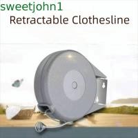 ราคา SWEETJOHN ราวตากผ้าแบบพับเก็บได้, ราวตากผ้าติดผนังแบบปรับได้ยืดได้, ตัวหนายืดไสลด์พับได้หนาสายซักอบรีด (40531324267)