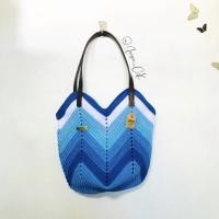 ราคา กระเป๋าถักสายสะพายหนัง (พร้อมส่ง) (15594656146)