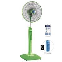 ราคา MITSUBISHI พัดลมตั้งพื้น ใบพัด16 นิ้ว มีรีโมท และ บลูทูธ รุ่น LV16-RBY สีเขียว (7836052810)