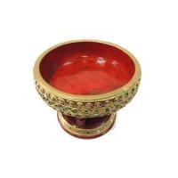 ราคา ขันโตกไม้​ ดำแดง​ (ลายหนอน)​ หน้า4นิ้ว-30นิ้ว (1203741836)