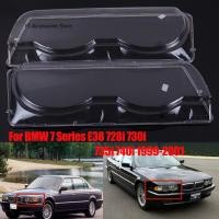 ราคา ด้านหน้าซ้ายขวาไฟหน้าเลนส์ใสฝาครอบไฟหน้าสําหรับ BMW E38 728i 730i 735i 740i 1999 2000 2001 ฝาครอบไฟหน้า (29844679208)