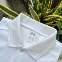 ราคา UNIQLO Dry Ex Antibacteria เสื้อโปโลสีขาวหัก (L) (40754073612)