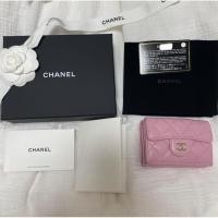 ราคา Used in good Chanel Small Wallet หนังแกะ โฮโล 32 สีชมพู ของแท้ 100% มือสองสภาพดี (28661795882)