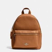 ราคา #ส่งฟรี EMS‼️ ของแท้ % COACH F38263 MINI CHARLIE BACKPACK IN PEBBLE LEATHER (1131265538)