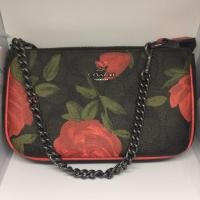 ราคา Coach คล้องมือ สายโซ่ ลายกุหลาบสีแดง มือ 1 (990046537)