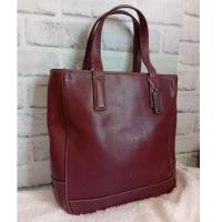 ราคา กระเป๋า Coach Tote หนังแท้ สี Burgundy / Wine Red วินเทจ USA ใส่เอกสาร ทำงาน มือสองแท้ Vintage Y2K bag (57354680648)