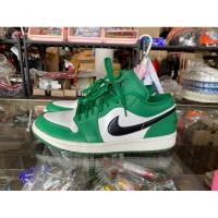 ราคา (แท้ + มือสอง ) รองเท้า Nike Jordan 1 Low Size 10 us ERU 44 CM 28 สีเขียว-ขาว (23425273073)