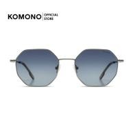 ราคา KOMONO Baker Silver แว่นกันแดดทรงแปดเหลี่ยม โลหะ สีเงิน (27027416050)