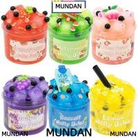 ราคา MUNDAN Jelly Cube Slime, Non-Sticky 300ml/70ml Slime Kit,นุ่มความเครียดบรรเทาผลไม้Crunchy GlitterคริสตัลSlime Party Favorของขวัญ (50110771315)