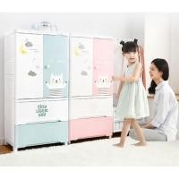 ราคา Kids Cabinet ตู้เสื้อผ้าเด็ก ตู้เสื้อผ้าลายการ์ตูน (15785253191)