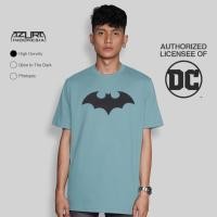 ราคา เสื้อยืด Azura DC Comics Original Batman Arkham หกเหลี่ยมหินสีฟ้า Motif (43055720510)