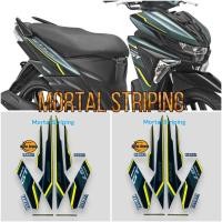 ราคา HIJAU YAMAHA SOUL GT 125 2017 2018 MOTORCYCLE BODY STRIPING STICKER STABILO สีเขียว (50551555778)