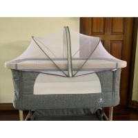 ราคา มือสอง: เตียงนอน Saker bedside crib ปรับได้ 6 ระดับ (26838369049)
