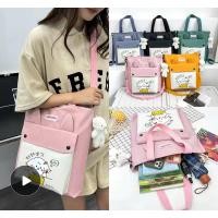 ราคา ส่งจากไทย (พร้อมส่ง) กระเป๋าสะพายข้าง กระเป๋าผ้าแคนวาสสไตล์ใหม่ ใบใหญ่ ผ้าหนา ถอดสายได้ (13098564719)