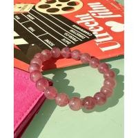 ราคา สร้อยหินโรสควอทซ์ ( Rose Quartz ) จาก Madagascar สีชมพูกุหลาบฉ่ำๆ เนื้อใส เกรดสวย (40176134757)