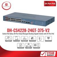 ราคา DAHUA DH-CS4228-24GT-375-V2: 28-Port Cloud Managed Desktop Gigabit Switch with 24-Port PoE (53556082487)