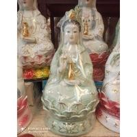 ราคา กวนอิมงานเซรามิคสีเขียวสูง12นิ้ว (12328478443)