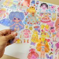 ราคา ชุดสติ๊กเกอร์เสื้อผ้า CHIBI DOLL 10 ชิ้น - สติ๊กเกอร์แฟชั่นกันน้ําสําหรับเด็กผู้หญิง (54606440086)