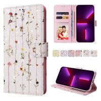 ราคา เคส Case for iPhone 17 Air 17e 16 16e 14 Plus 13 12 11 Pro Max เคสฝาพับ เคสเปิดปิด Leather Case Flip Cover Luxury Flower Magnetic Wallet With Card Holder Slots Lanyard Soft TPU Bumper Mobile Phone Cas