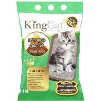 ราคา ทรายแมวภูเขาไฟ ผสมคาร์บอน King Cat 10 L กลิ่นชาเขียว (ไม่มีฝุ่น 99.9%) (22524985992)
