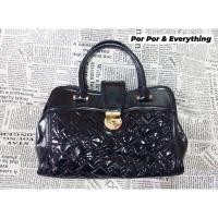 ราคา กระเป๋าถือ ANNE KLEIN แท้ % สีดำ หนังแท้ ทรงคลาสสิค (17367943054)