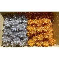 ราคา ดอกพิกุลโปรยทาน ริบบิ้นเนื้อทราย สีเงินและสีทอง (23518745917)